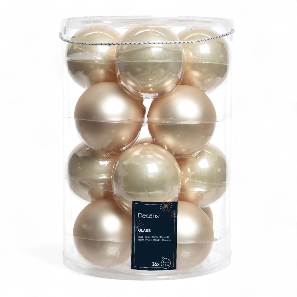 SFERA VETRO D8 MIX PERLA